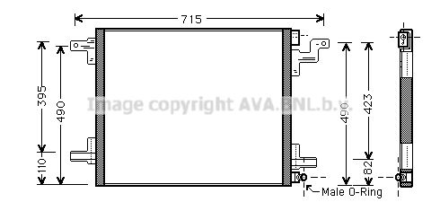 AVA QUALITY COOLING Kondensators, Gaisa kond. sistēma MS5377